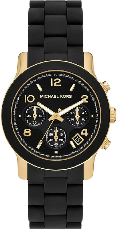 women's Michael Kors with interchangeable straps -Michael Kors Runway Oversized Ladies