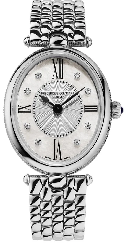 women's mechanical watches with tourbillon display function -Frederique Constant Watch Art Deco Bi Colour Ladies