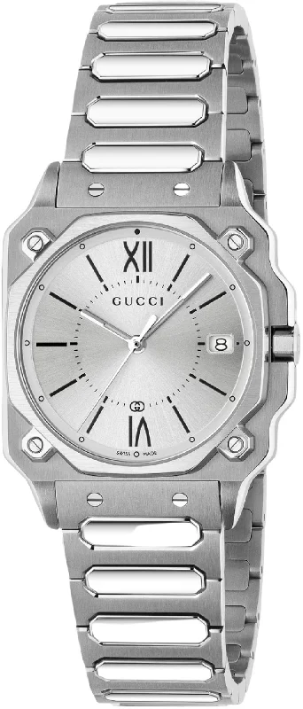 men's mechanical watches with silicone style straps -Gucci G-Flat