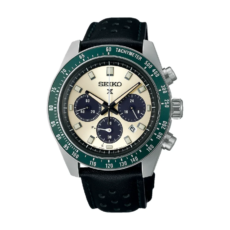 men's chronograph watches with 12-hour style design -SEIKO PROSPEX SSC943P1 ‘RACING SPORTS’ SOLAR SPEEDTIMER CHRONOGRAPH MEN WATCH