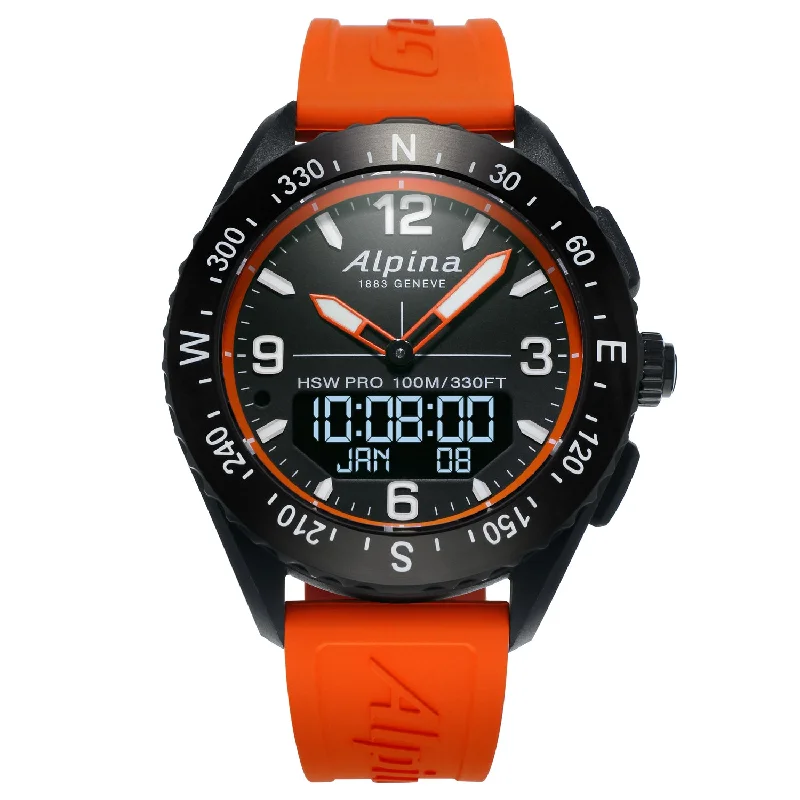 Mens Smart Watches Warranty-Alpina Watch AlpinerX Smartwatch D