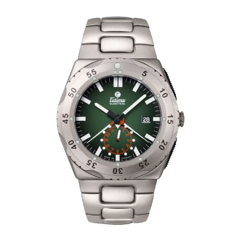 men's Seiko for boating -TUTIMA GLASHÜTTE M2 PIONEER 6451-05 AUTOMATIC MEN WATCH
