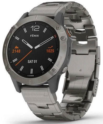 Smart Watches for Mens Distance Tracking-Garmin Watch Fenix 6 Sapphire Titanium Grey Titanium Band D Smart Watches for Mens Distance Tracking-Garmin Watch Fenix 6 Sapphire Titanium Grey Titanium Band D