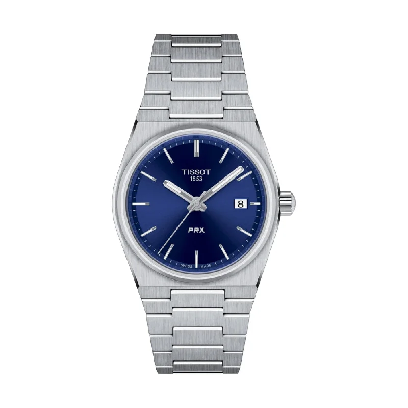 men's field watches with vintage design -PRX 35mm Quartz Blue Dial