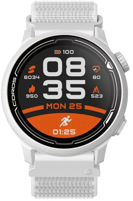 Smart Watches for Mens Voice Calls-Coros Watch Pace 2 Premium GPS Sport White