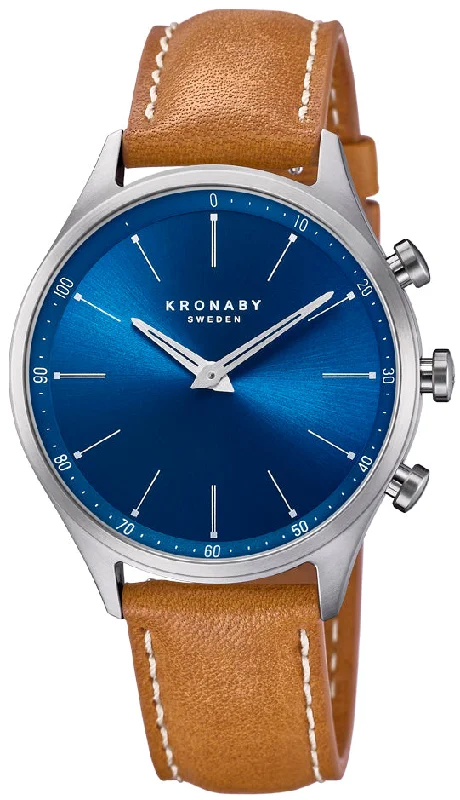 Mens Smart Watches Wake-Up Light-Kronaby Sekel Smartwatch