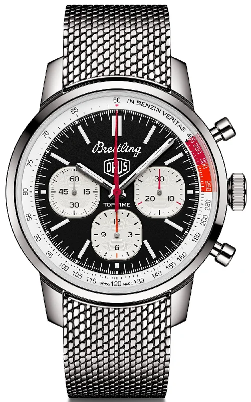 men's mechanical watches with timer design -Breitling Top Time B01 41 Deus Bracelet