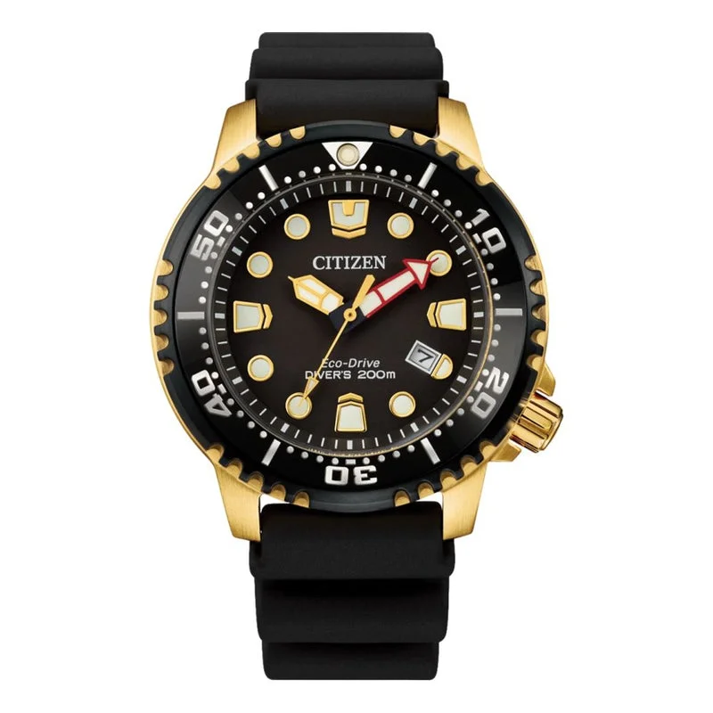 men's digital watches with quartz style design -Promaster Diver Gold-Tone