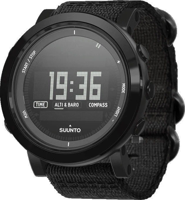 Smart Watches for Mens Pace Tracking-Suunto Watch  Essential Ceramic All Black TX