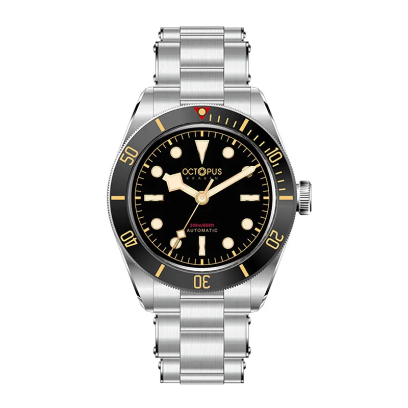 men's dive watches with retro style -Octopus 39mm BB58 Automatic Watch Rivet Bracelet
