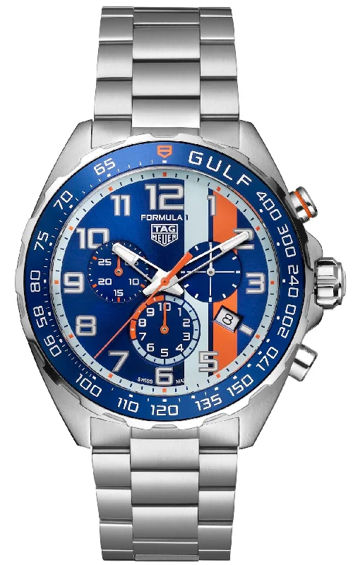 men's mechanical watches with self-winding design -TAG Heuer Formula 1 X Gulf