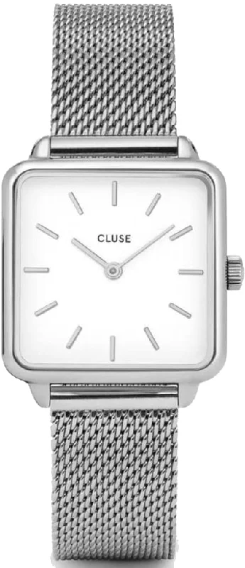 women's mechanical watches with metal style straps -Cluse La Tetragone Ladies