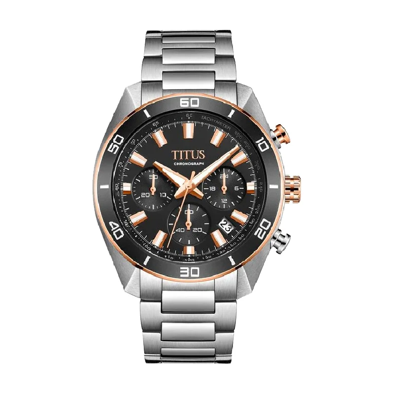 men's digital watches with day display -SOLVIL ET TITUS MODERNIST W06-03265-002 CHRONOGRAPH QUARTZ MEN WATCH