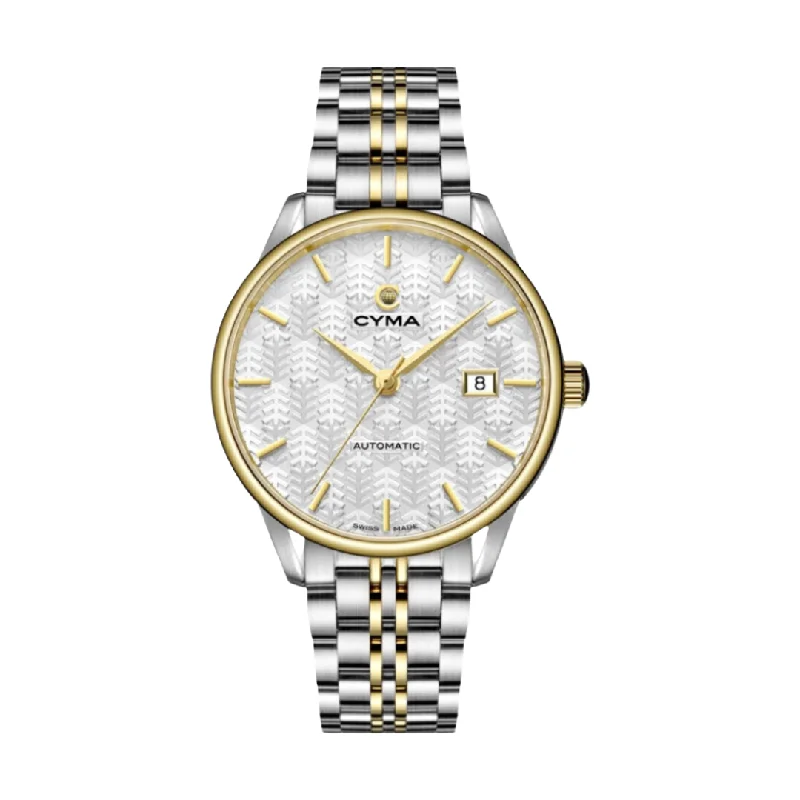 men's Seiko spring drive design watches -CYMA CLASSIC W02-00797-001 AUTOMATIC STAINLESS STEEL TWO-TONE MEN WATCH men's Seiko spring drive design watches -CYMA CLASSIC W02-00797-001 AUTOMATIC STAINLESS STEEL TWO-TONE MEN WATCH