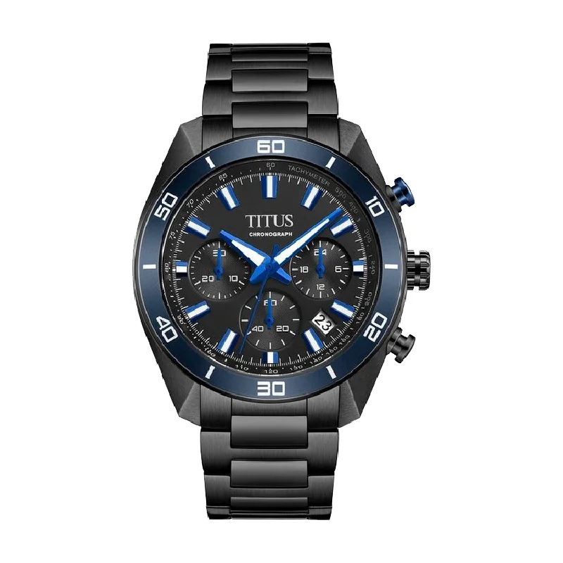 men's digital watches with date display -SOLVIL ET TITUS MODERNIST W06-03265-003 CHRONOGRAPH QUARTZ MEN WATCH