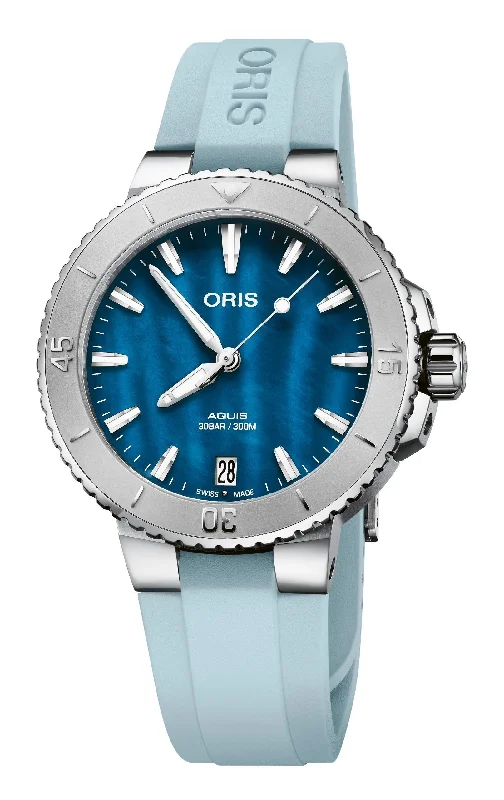 women's mechanical watches for casual wear -Oris Aquis Date 36.5mm