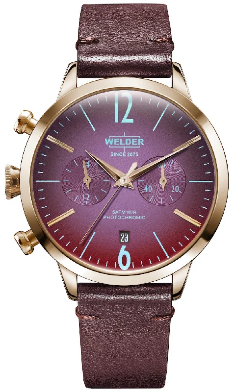 women's mechanical watches with scratch-resistant design -Welder Watch Moody K55 Chrono Mono Time Ladies