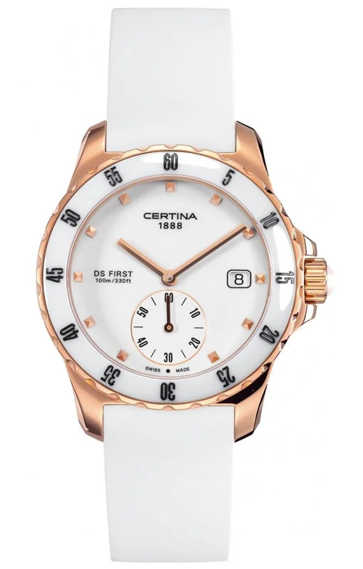 women's Certina logo engraving design watches -Certina DS First Lady Ceramic Quartz women's Certina logo engraving design watches -Certina DS First Lady Ceramic Quartz