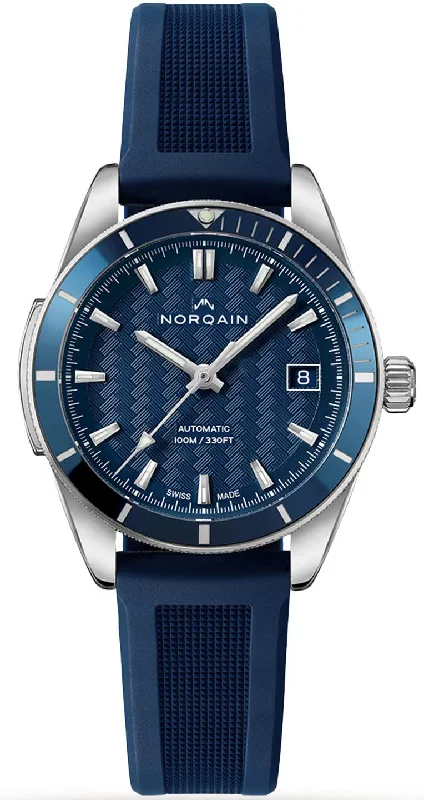 women's mechanical watches with power reserve -Norqain Watch Adventure Sport Rubber