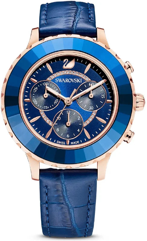 women's mechanical watches with mechanical display -Swarovski Octea Lux Chrono