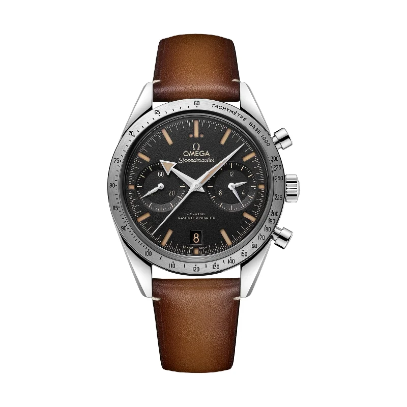 men's GMT watches with mechanical design -Speedmaster '57 Co-Axial Master Chronometer Chronograph 40.5 mm - Black on Strap men's GMT watches with mechanical design -Speedmaster '57 Co-Axial Master Chronometer Chronograph 40.5 mm - Black on Strap