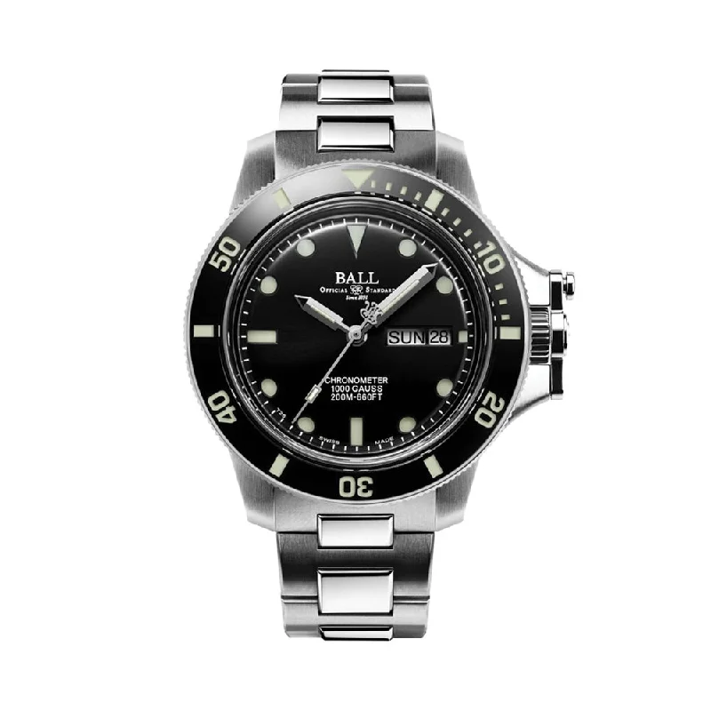 men's chronograph watches with 12-hour design -Engineer Hydrocarbon Original 40mm - Black on Bracelet men's chronograph watches with 12-hour design -Engineer Hydrocarbon Original 40mm - Black on Bracelet