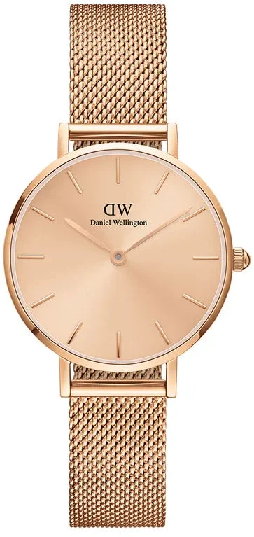 women's mechanical watches with date magnifier design -Daniel Wellington Watch Petite Unitone 28 Rose Gold