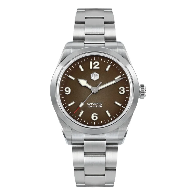 men's climbing watches with temperature sensor -San Martin 38mm Retro Explore Climbing Watch SN0107-G3 men's climbing watches with temperature sensor -San Martin 38mm Retro Explore Climbing Watch SN0107-G3