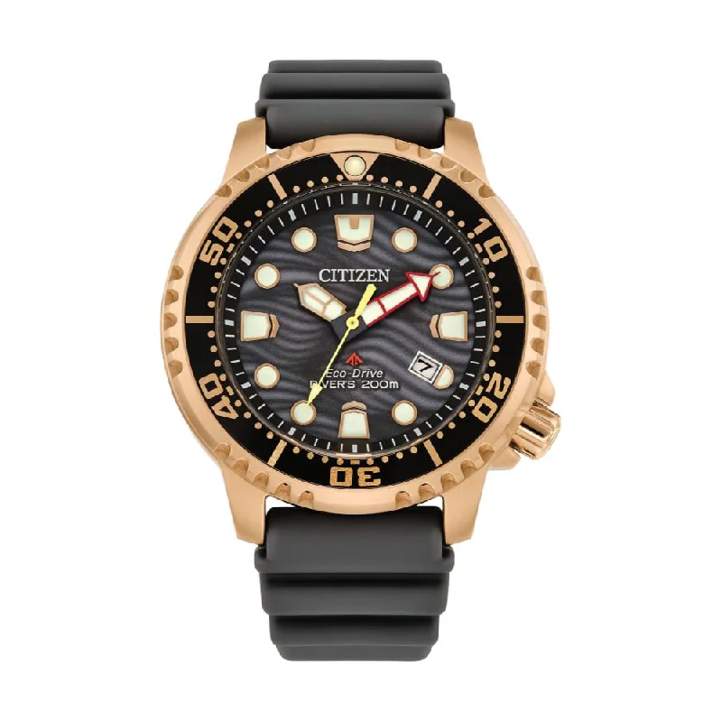 men's field watches with stopwatch design -Promaster Dive Grey Dial, Gold-Tone Case