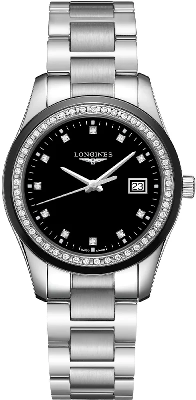 women's Longines custom engraving design watches -Longines Watch Conquest Classic Ladies women's Longines custom engraving design watches -Longines Watch Conquest Classic Ladies