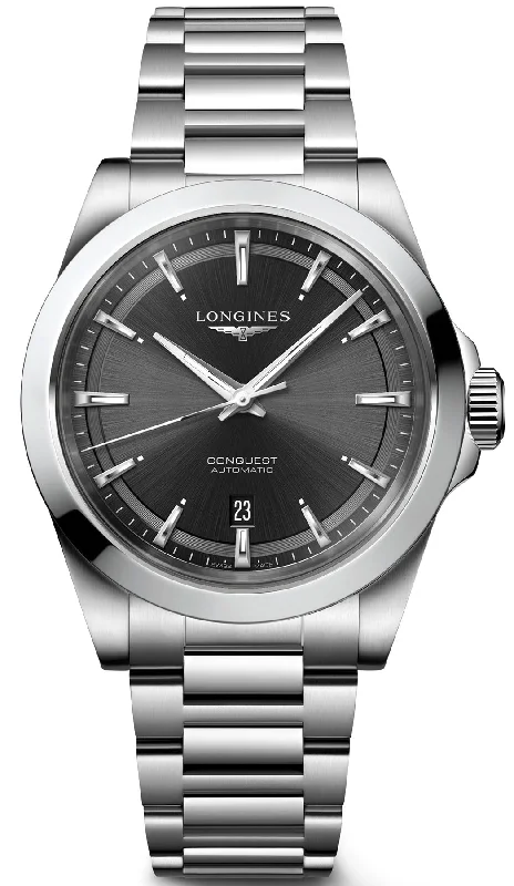 men's mechanical watches with sporty style design -Longines Conquest Mens