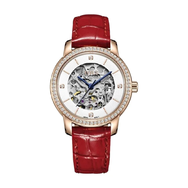 women's mechanical watches with magnifying design -SOLVIL ET TITUS EXQUISITE W06-03232-003 3 HANDS AUTOMATIC WOMEN WATCH women's mechanical watches with magnifying design -SOLVIL ET TITUS EXQUISITE W06-03232-003 3 HANDS AUTOMATIC WOMEN WATCH
