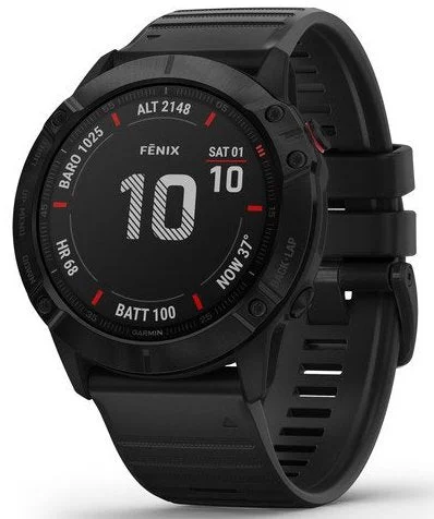 Mens Smart Watches Health Monitoring-Garmin Watch Fenix 6X Pro Black D