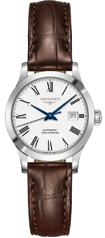 women's Longines with leather style straps for formal events -Longines Watch Record Ladies women's Longines with leather style straps for formal events -Longines Watch Record Ladies