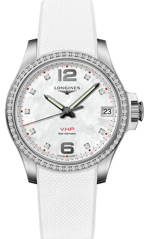 women's Longines with LED light display function -Longines Watch Conquest V.H.P Ladies women's Longines with LED light display function -Longines Watch Conquest V.H.P Ladies