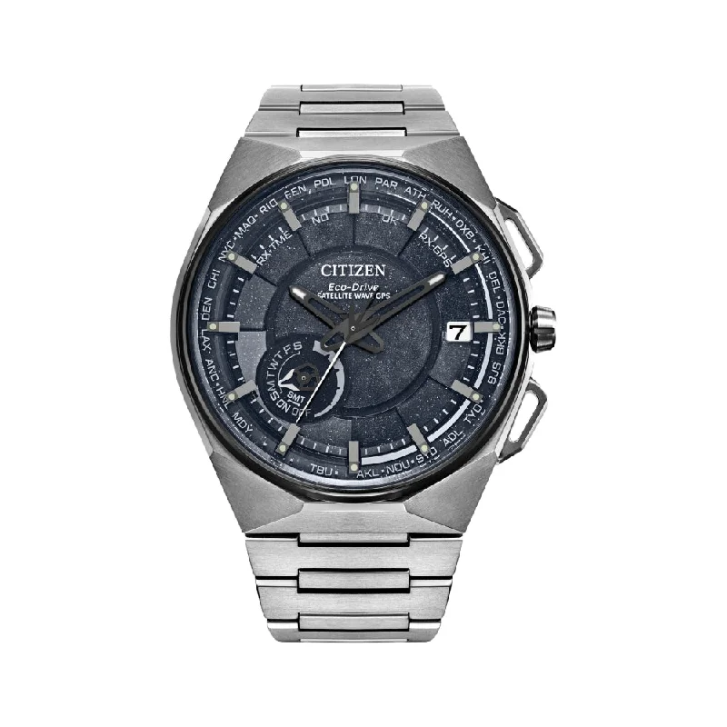 preowned-Patek-dress-Satellite Wave X Sport Luxury F150 Eco-Drive 45.4mm - Black