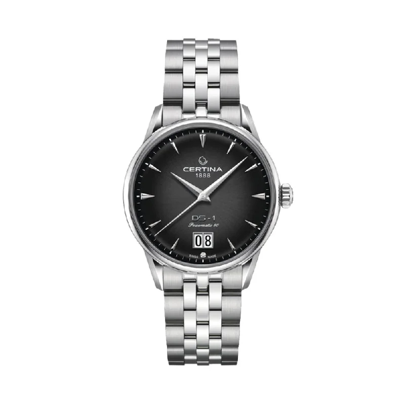 men's dive watches with chime function -DS-1 BIG DATE Black