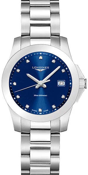 women's Longines with mechanical display function -Longines Conquest Ladies