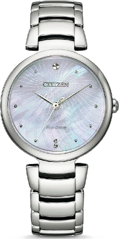 women's Citizen with interchangeable straps -Citizen Dress Eco Drive Ladies