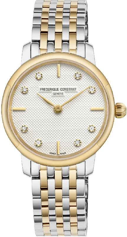 women's mechanical watches with personalized engraving display function -Frederique Constant Watch Slimline Mini Bi Colour D