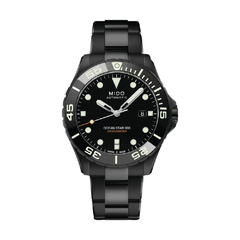 men's GMT watches with vintage design -Ocean Star 600 Chronometer Black DLC
