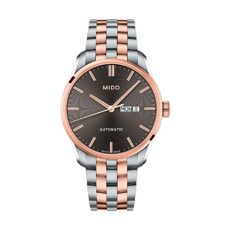 men's dive watches with minimalist design -Belluna II Sunray Two-Tone