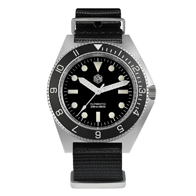 men's blue dive watches -Watchdives x San Martin Automatic Dive Watch SN0123G V2 - Limited Edition