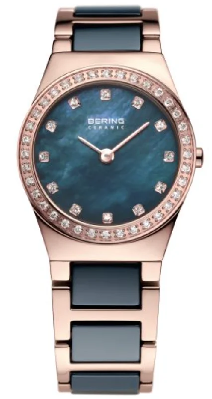 women's Bering with fabric straps -Bering Ceramic Ladies