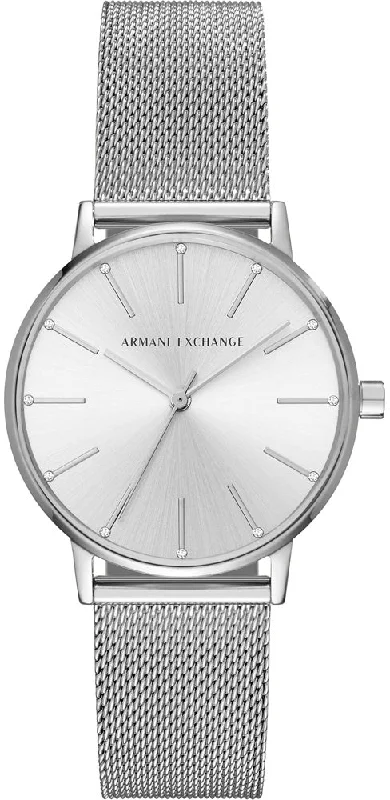 women's mechanical watches with diamonds -Armani Exchange Ladies