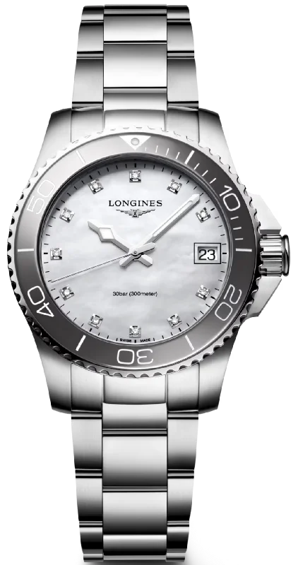 women's Longines shock-resistant design watches -Longines HydroConquest Ladies