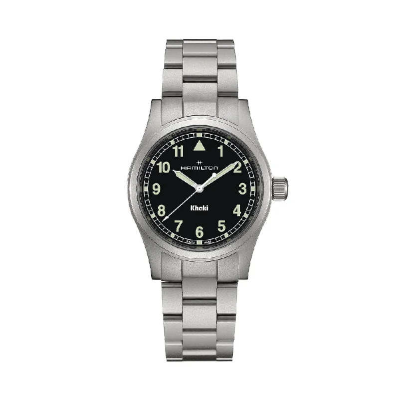 men's dive watches for sailing -Khaki Field Quartz 38mm - Black on Bracelet