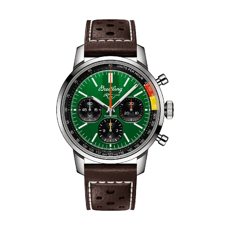 tuxedo-matching watches-Top Time B01 Ford Mustang Stainless Steel - Green