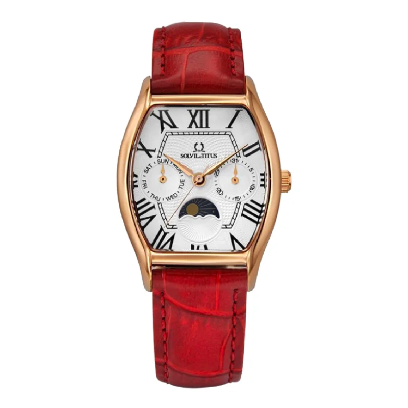 women's mechanical watches with Swiss movement -SOLVIL ET TITUS BARISTA W06-03220-005 MULTI-FUNCTION QUARTZ WOMEN WATCH