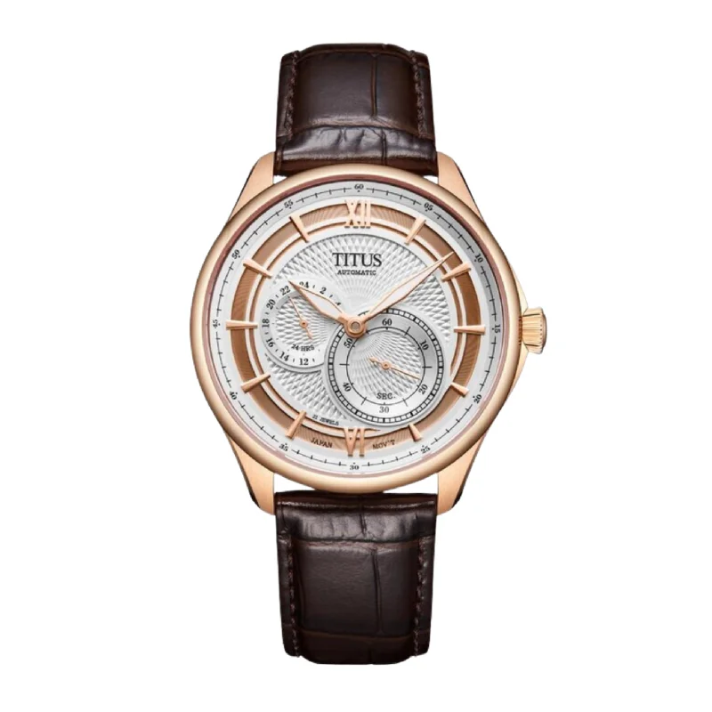 men's Seiko sleek design watches -SOLVIL ET TITUS CLASSIC W06-03332-004 3 HANDS AUTOMATIC MEN WATCH